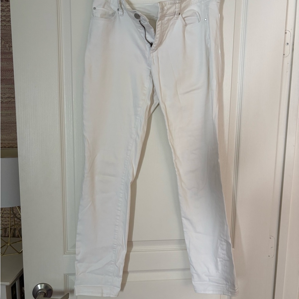Ann Taylor Women's Straight Leg White Jeans